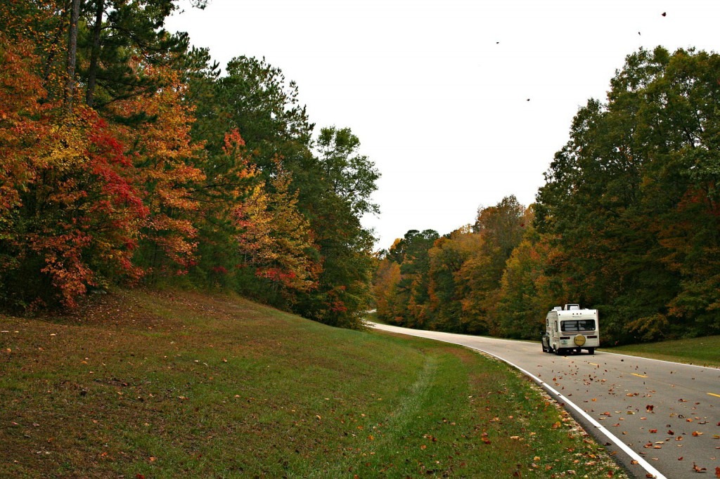 fall highway leech lake fall drive